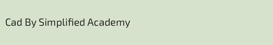 Cad By Simplified Academy